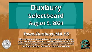 Duxbury Selectboard 8524 [upl. by Emelin]