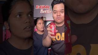 My Sister Vs Me  Who will make the best Edible Bottle shorts [upl. by Elita651]