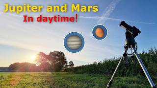 Zooming in on JUPITER and MARS in daylight Nikon P1000 Planets visible during the day [upl. by Celio]