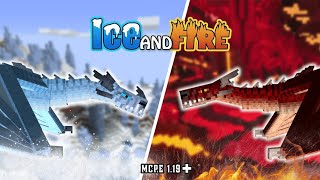 ice and Fire Drogon Fight Mod Minecraft pe [upl. by Luigino]