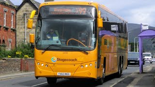 Onboard the noisy Stagecoach Highlands 54133 YX63 NGG at Berriedale Breas 3824 [upl. by Dionisio]