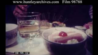 Inflight Dining 1970s  Film 98788 [upl. by Mount]