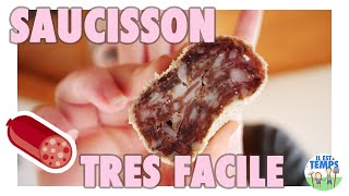 Faire son SAUCISSON MAISON au frigo simple rapide et sans boyaux [upl. by Ranjiv]