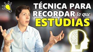 Técnica para RETENER fácilmente todo lo que ESTUDIAS y a largo plazo [upl. by Atiuqehs219]