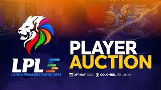 🔴 LIVE  Lanka Premier League 2024 Player Auction [upl. by Aicilas]