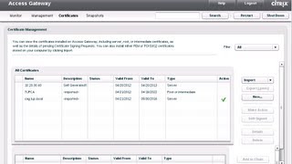 Citrix Access Gateway VPX Certificates [upl. by Oirogerg]