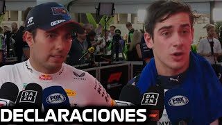 DECLARACIONES COLAPINTO y CHECO PEREZ GP SINGAPUR 2024 F1 HOY FRANCO ELOGIA a SERGIO PEREZ [upl. by Eduardo]