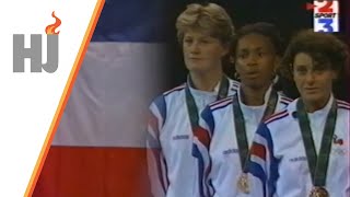 1996 Atlanta  2ème médaille dOR de Laura FLESSEL podium épée par équipes [upl. by Mcgean786]