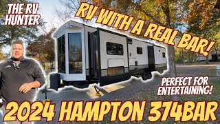 2023 Hampton 374BAR  RV with A BAR [upl. by Schoening810]