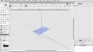 Vectorworks 2014 3D Schnittflächen [upl. by Latrina]