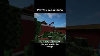 Pov You live in China  Part 2 minecraft communism china shorts [upl. by Ailam430]