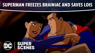 Superman Brainiac Attacks quotSuperman Saves Loisquot Video [upl. by Innaig39]