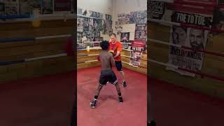 Padwork is the perfect opportunity 2 teach amp integrate footwork amp defense into your boxers training [upl. by Brendis414]