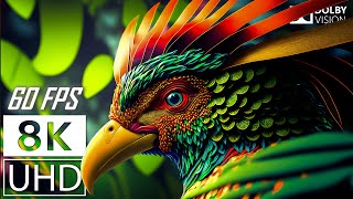 8K UHD 60FPS DOLBY VISION  COLORFUL WORLD ANIMALS  ANIMALS SOUNDS [upl. by Savart]