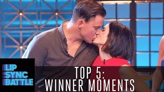 Top 5 Winner Moments From Channing Tatum to Dwayne Johnson  Lip Sync Battle [upl. by Jennings]