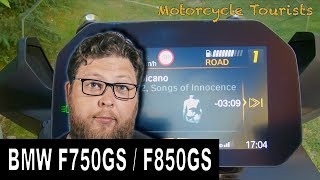 BMW F750GS  F850GS 2018 Detailed review of TFT display long [upl. by Asik379]