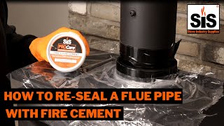 How to reseal your flue pipe with fire cement  Stove Industry Supplies [upl. by Weasner823]