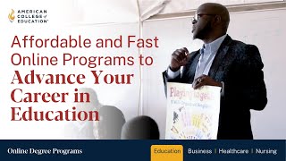 Affordable Fully Online Education Programs at American College of Education [upl. by Oettam]