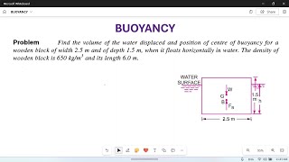 Buoyancy Numerical problem01 [upl. by Aneelehs]