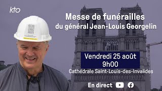 Messe de funérailles du général darmée JeanLouis Georgelin en direct sur KTOTV [upl. by Rudolph197]