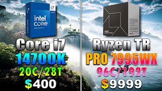 Core i7 14700K vs Ryzen Threadripper PRO 7995WX  Do You Really Need Expensive CPU for PC Gaming [upl. by Winne494]