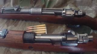 The difference Between a German Kar98K and a Yugoslavian M48 Mauser Rifle [upl. by Ailaroc758]