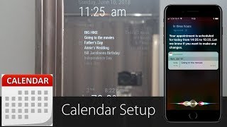 SMART MIRROR  Calendar Setup [upl. by Oinigih956]