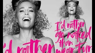 Gillian Anderson bares all in provocative PETA ad [upl. by Assilram]