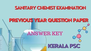 SANITARY CHEMIST EXPECTED QUESTIONS AND ANSWERS  MCQs amp PYQs sanitarychemist chemistrymcqs [upl. by Isbel416]