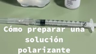 Cómo preparar una solución polarizante [upl. by Annawd]