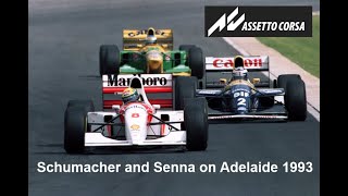 Schumacher and Senna on Adelaide 1993 [upl. by Evelunn842]