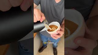 Oat Milk Latte Art Tutorial Subscribe for daily tutorials [upl. by Georgianne]