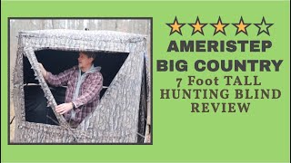 89 Ameristep Hub Ground Blind Review  Big Country Hunting Ground Blind [upl. by Kcirre]