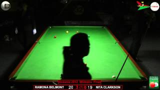 Oceania Snooker 2012 Womens Final Ramona Belmont v Nita Clarkson [upl. by Attinahs]