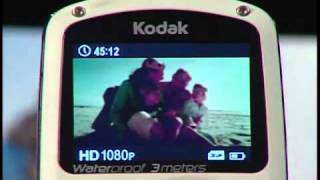 Kodak PlaySport Zx3 HD Waterproof Pocket Video Camera Bundle Black Camera amp Photomp4 [upl. by Elodia]