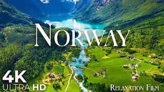 Norway 4K • Scenic Relaxation Film with Peaceful Relaxing Music and Nature Video Ultra HD [upl. by Crispen656]