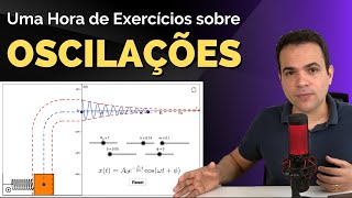 EXERCÍCIOS RESOLVIDOS  MHS Oscilações Movimento Harmônico Amortecido e Ressonância [upl. by Coster481]