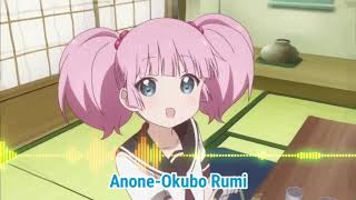 Anone  Okubo Rumi Yoshikawa Chinatsu Season 2 Eyecatch Music [upl. by Job]