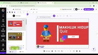 Tutorial Membuat Quiz dari Web Genially [upl. by Atsirhcal]