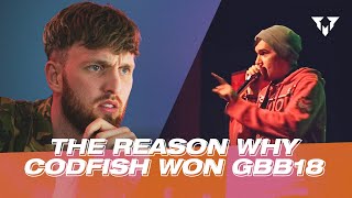 ANALYSIS CODFISH vs DLOW  Grand Beatbox SHOWCASE Battle 2018  FINAL [upl. by Camala]