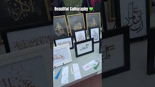 Beautiful Islamic Calligraphy Display At CIC Eid Bazaar London calligraphy islamic [upl. by Ahsilav785]