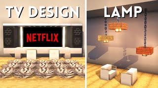 Minecraft  10 Modern Living Room Design Ideas [upl. by Libbie]