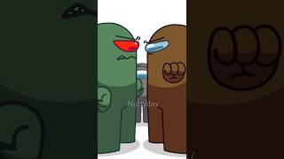 Among Us Rodamrix  Fortegreen Vs Brown  whos better  Fortegreen x GrayTan  animation meme [upl. by Neyuq]