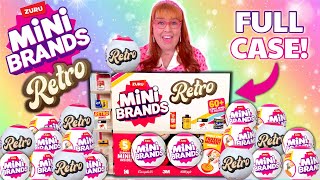 I UNBOXED A FULL CASE OF MINI BRANDS RETRO BLIND BAGS [upl. by Sisson]