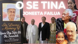 Joneeta Failua O se tina  live cover [upl. by Merridie]