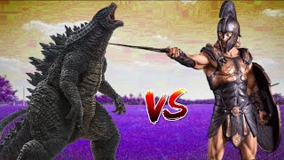 Godzilla vs Achilles Fight With SHINCHAN vs CHOP Epic Battle [upl. by Esinnej]