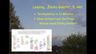 Titel „Emilia Galotti“ – Akt 5 – Textkenntnis in 13 Minuten plus Warum muss Emilia sterben [upl. by Shelly]