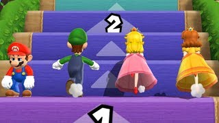 Mario Party 9  Step It Up  Mario VS Luigi VS Peach VS Daisy Master Difficulty [upl. by Nappy617]