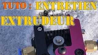 Tuto utilisation et entretien de son extrudeur dimprimante 3D [upl. by Bibbye]