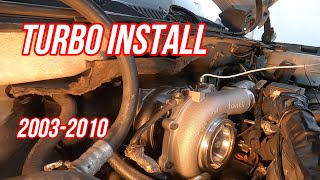 How To Duramax Turbo Install LBZ LLY LMM [upl. by Anrev]